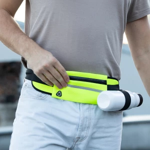 Saszetka na pas z uchwytem na butelkę Allget, żółty (R73629.03)