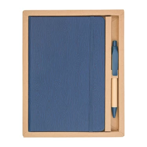 Zestaw upominkowy notes z długopisem Forest, granatowy (R64258.42)
