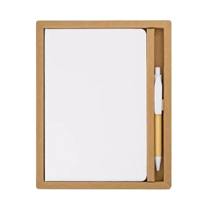 Zestaw upominkowy notes z długopisem Forest, biały (R64258.06)