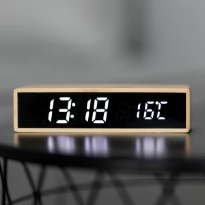 Ładowarka indukcyjna z zegarem i termometrem Conti, brązowy (R22115.13)