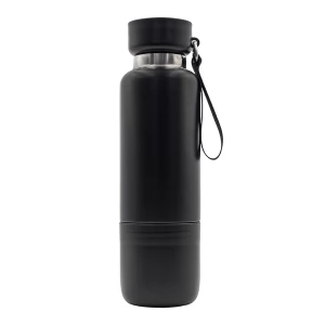 Wielofunkcyjna butelka próżniowa Multina 500ml, czarny (R08437.02)