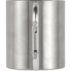 Metalowy kubek 185 ml z karabińczykiem (V0646-32)