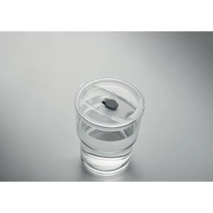 Szklany kubek ze słomką 400ml - SIP (MO2502-22)