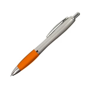 Długopis plastikowy, gumowany - pomarańczowy - (GM-11681-10)