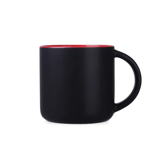 Kubek Modern Supreme 390ml czarny/czerwony (M539)