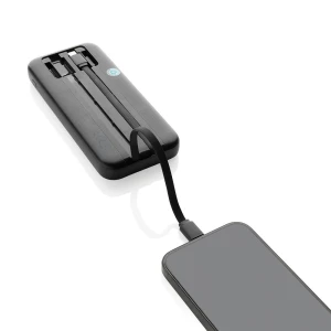 Power bank 10000 mAh ze zintegrowanymi kablami Turbopack (P322.5801)