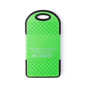 Wodoodporny power bank 4000 mAh, ładowarka słoneczna (V0354-06)