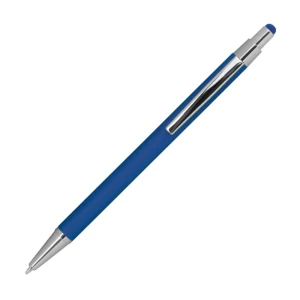 Długopis metalowy, gumowany - niebieski - (GM-10964-04)
