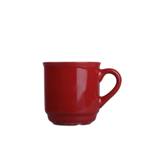 Kubek Claus 220ml czerwony/czerwony (M541)