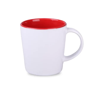 Kubek Berg Duo 380ml biały/czerwony (M549)