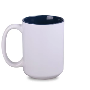 Kubek Nevada Duo 450ml biały/granatowy (M553)