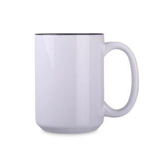 Kubek Nevada Art 450ml biały/czarny (M554)