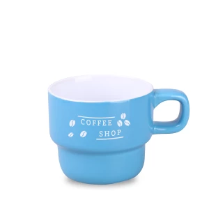 Kubek Astrid 230ml jasnoniebieski/biały (M545)