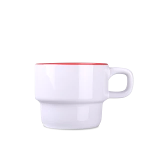 Kubek Astrid Duo 230ml biały/czerwony (M546)