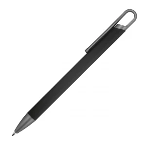 Długopis aluminiowy z recyklingu, półżelowy - czarny - (GM-14440-03)