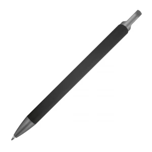 Długopis aluminiowy z recyklingu, półżelowy - czarny - (GM-14440-03)
