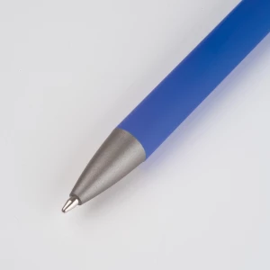 Długopis aluminiowy z recyklingu, półżelowy - niebieski - (GM-14440-04)