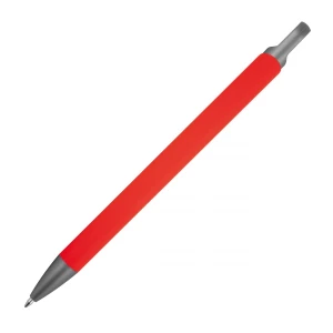 Długopis aluminiowy z recyklingu, półżelowy - czerwony - (GM-14440-05)