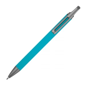 Długopis aluminiowy z recyklingu, półżelowy - turkusowy - (GM-14440-14)