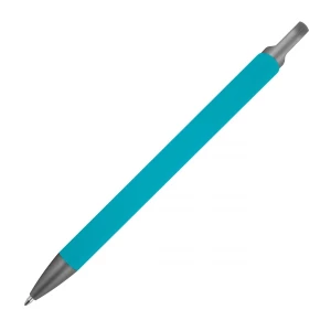 Długopis aluminiowy z recyklingu, półżelowy - turkusowy - (GM-14440-14)