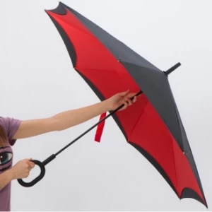 Parasol składany odwrotnie - czerwony - (GM-40476-05)