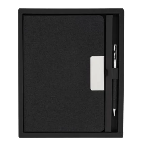 Notes z długopisem w pudełku Plata, czarny (R17018.02)