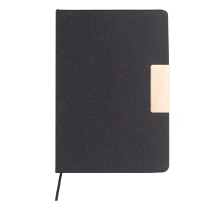 Notes A5, w oprawie z materiału RPET, Westminster, czarny (R64023.02)