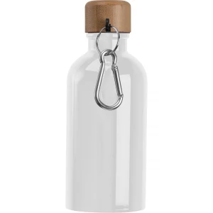 Butelka metalowa 400 ml - biały - (GM-84972-06)