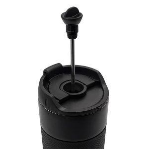 Kubek termiczny z french press Aspet 450 ml, czarny (R08191.02)