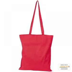 Torba bawełniana, długie uchwyty - czerwony - (GM-60880-05)