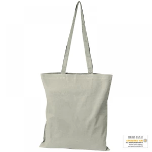 Torba bawełniana, długie uchwyty - szary - (GM-60880-07)