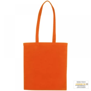 Torba bawełniana, długie uchwyty - pomarańczowy - (GM-60880-10)