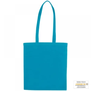 Torba bawełniana, długie uchwyty - turkusowy - (GM-60880-14)