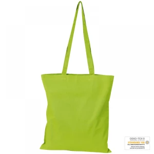 Torba bawełniana, długie uchwyty - jasnozielony - (GM-60880-29)