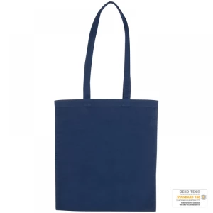 Torba bawełniana, długie uchwyty - granatowy - (GM-60880-44)