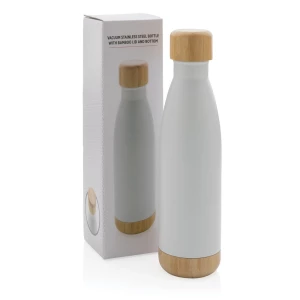 Butelka termiczna 700 ml, bambusowy element (P436.793)