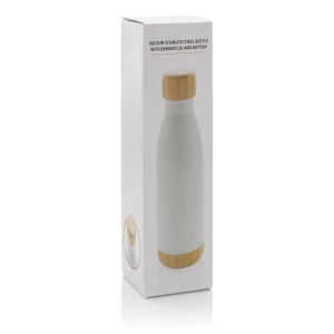 Butelka termiczna 700 ml, bambusowy element (P436.793)