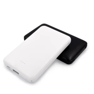 Power bank 5000 mAh ze zintegrowanymi kablami, adapter w komplecie | Presley (V0905-03)