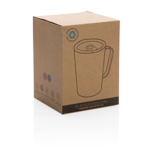 Kubek termiczny 420 ml, stal nierdzewna z recyklingu (P433.052)