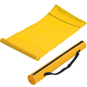Mata plażowa z zamkiem - żółty - (GM-58613-08)