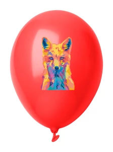 CreaBalloon balon, pastelowe kolory - czerwony (AP718093-05)