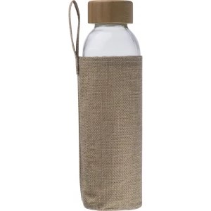 Butelka w jutowym pokrowcu 500 ml - przeźroczysty - (GM-62335-66)