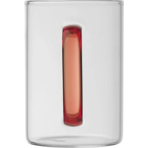 Kubek szklany 250 ml - czerwony - (GM-82340-05)