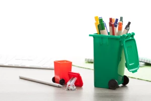 Dustbin podstawka na długopisy - zielony (AP731283-07)