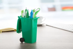 Dustbin podstawka na długopisy - zielony (AP731283-07)