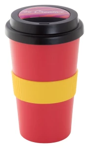 CreaCup personalizowany kubek termiczny - żółty (AP892006-02_C)