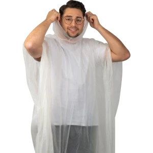 Poncho przeciwdeszczowe kompostowalne - przeźroczysty - (GM-41882-66)