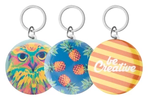 KeyBadge Maxi pin brelok - biały (AP718218)