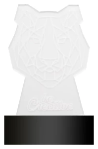Ledify trofeum z podświetleniem LED - transparentny (AP718195-E)