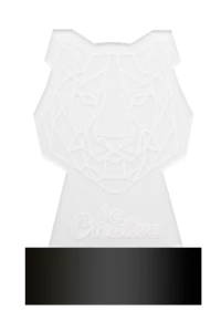 Ledify trofeum z podświetleniem LED - transparentny (AP718195-E)